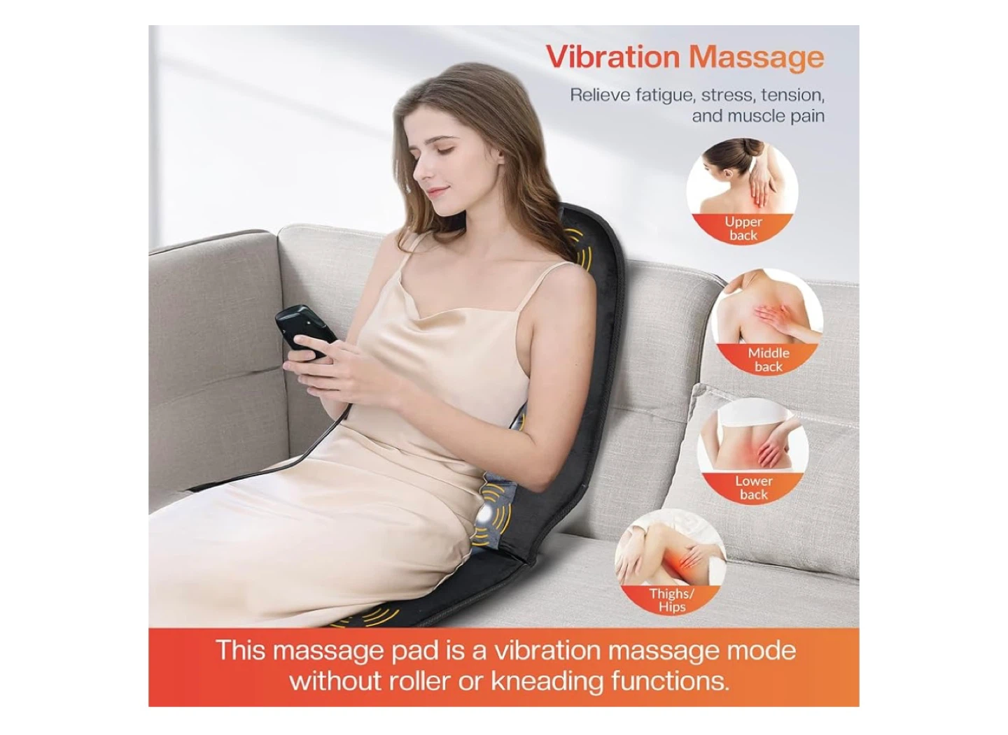 Vibration Massage Seat Pad with Heat - photo 2