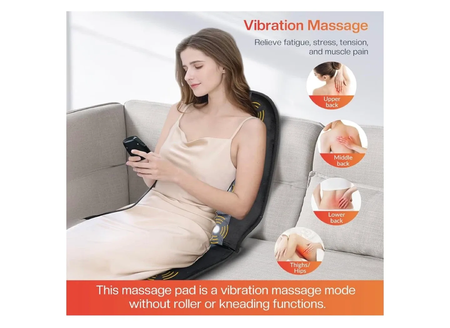 Vibration Massage Seat Pad with Heat image indicator(2)