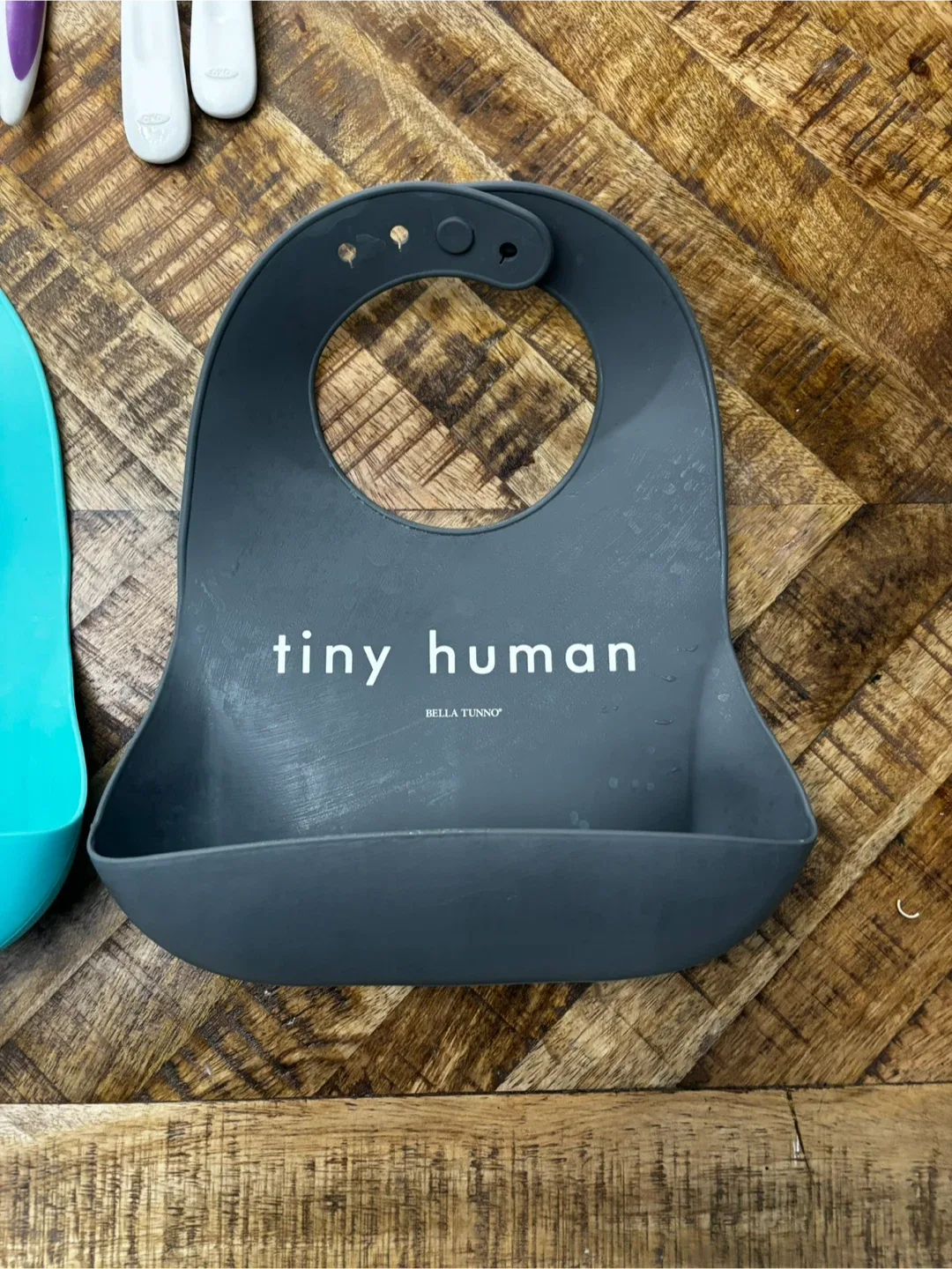 Baby Feeding Lot: Bibs, Spoons, Feeder and High Chair Mat image indicator(8)