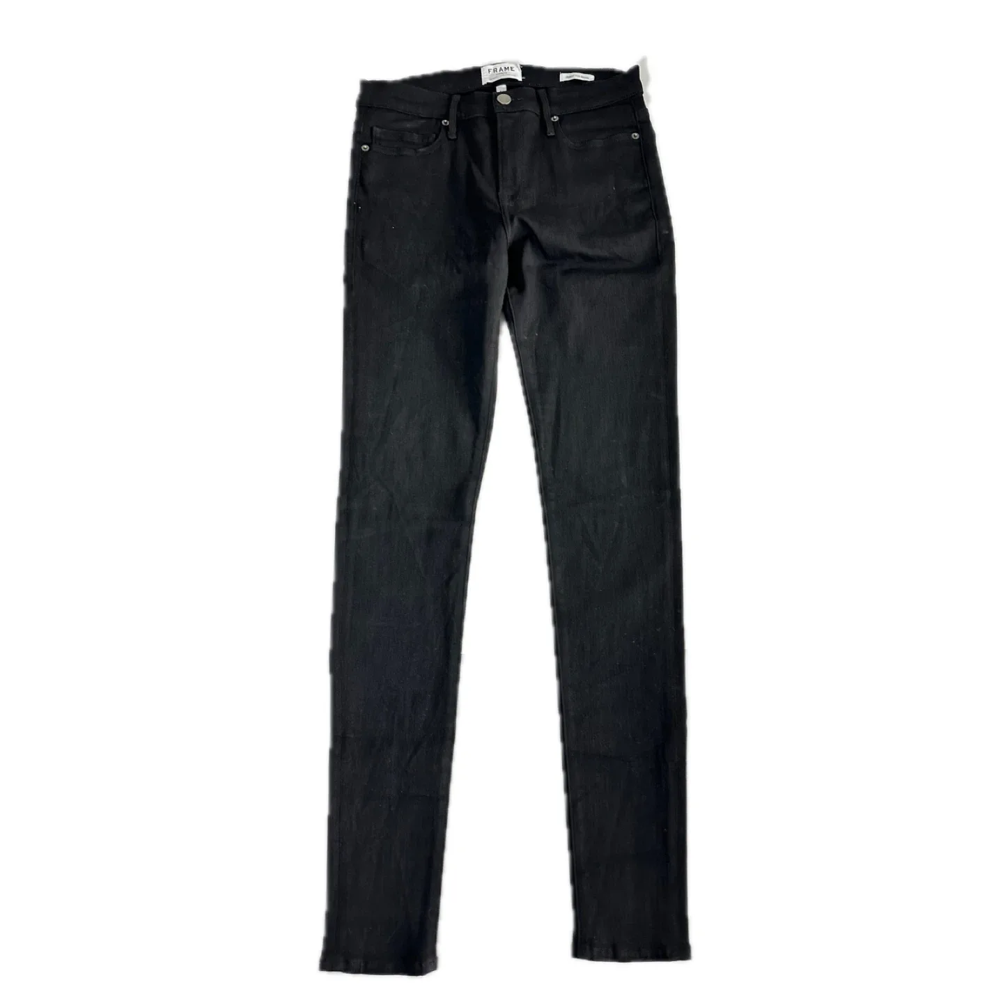 FRAME Denim Black Jagger True Skinny Jeans, Size 31 thumbnail