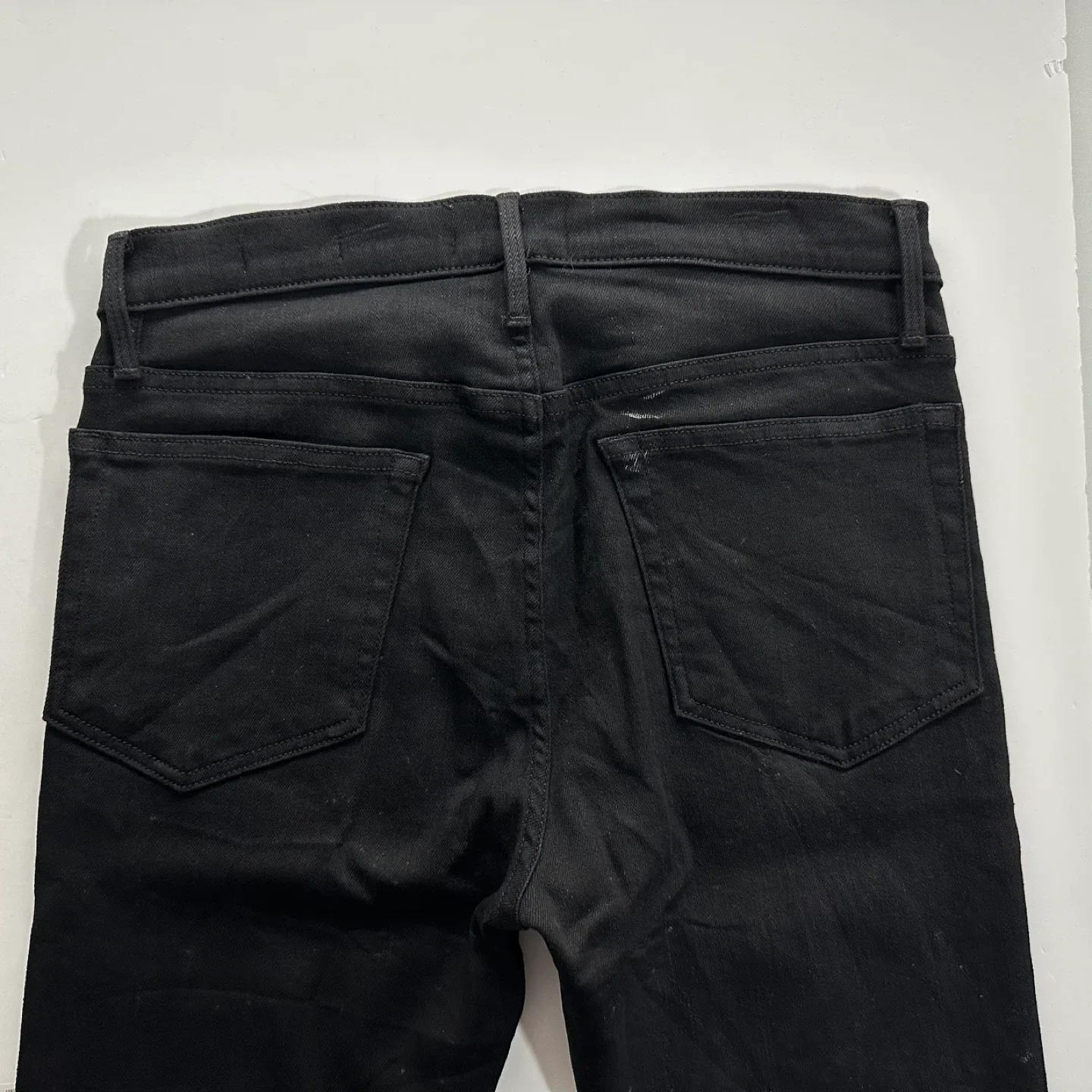 FRAME Denim Black Jagger True Skinny Jeans, Size 31 image indicator(6)
