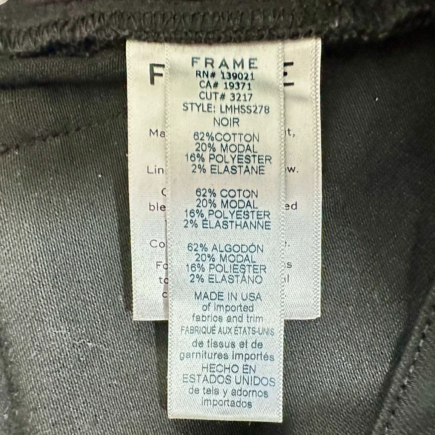 FRAME Denim Black Jagger True Skinny Jeans, Size 31 image indicator(10)