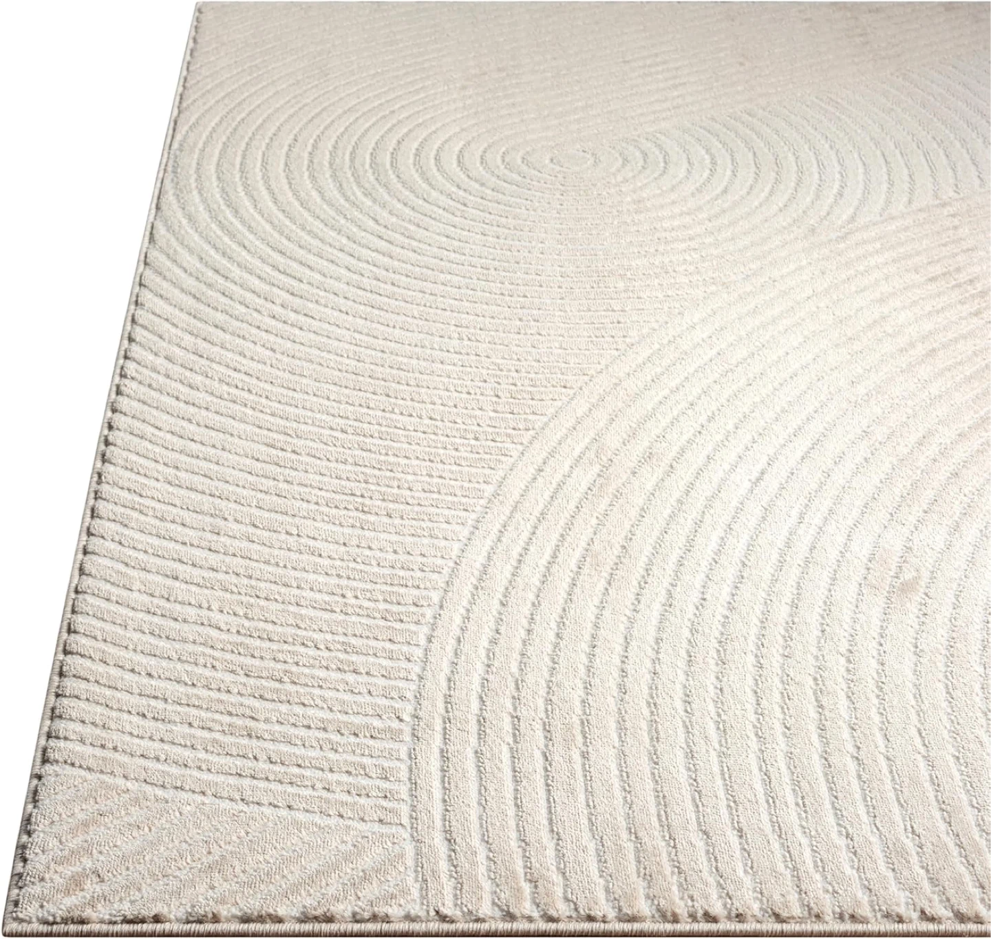 Rug Neutral Beige 9' x 12' for Living Room, Bedroom - photo 2