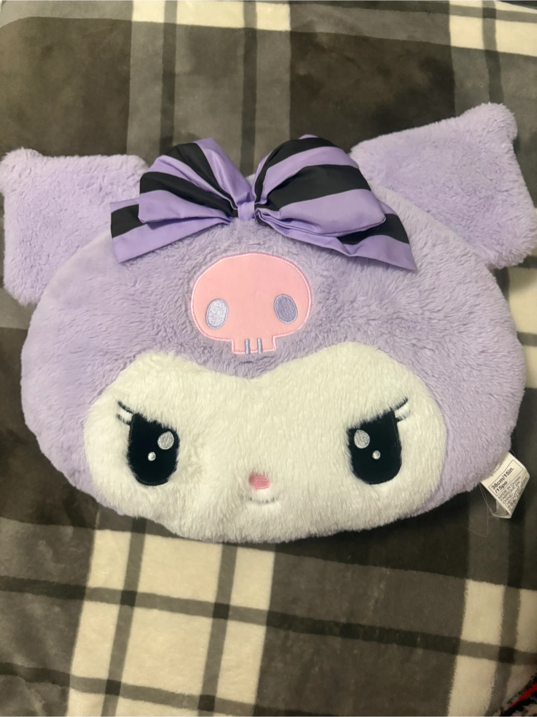 Kuromi Plush Purple Pillow