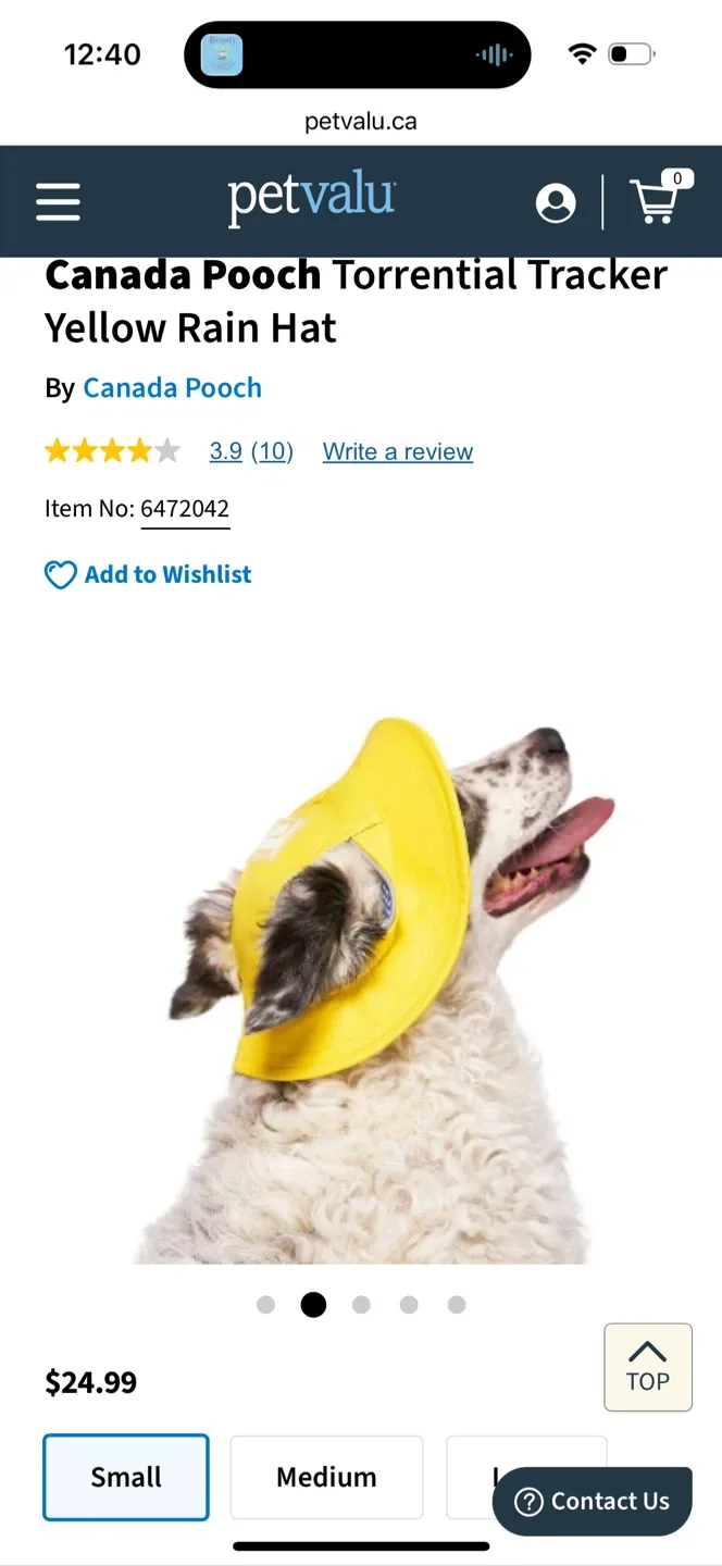 Canada Pooch rain hat size S image indicator(3)