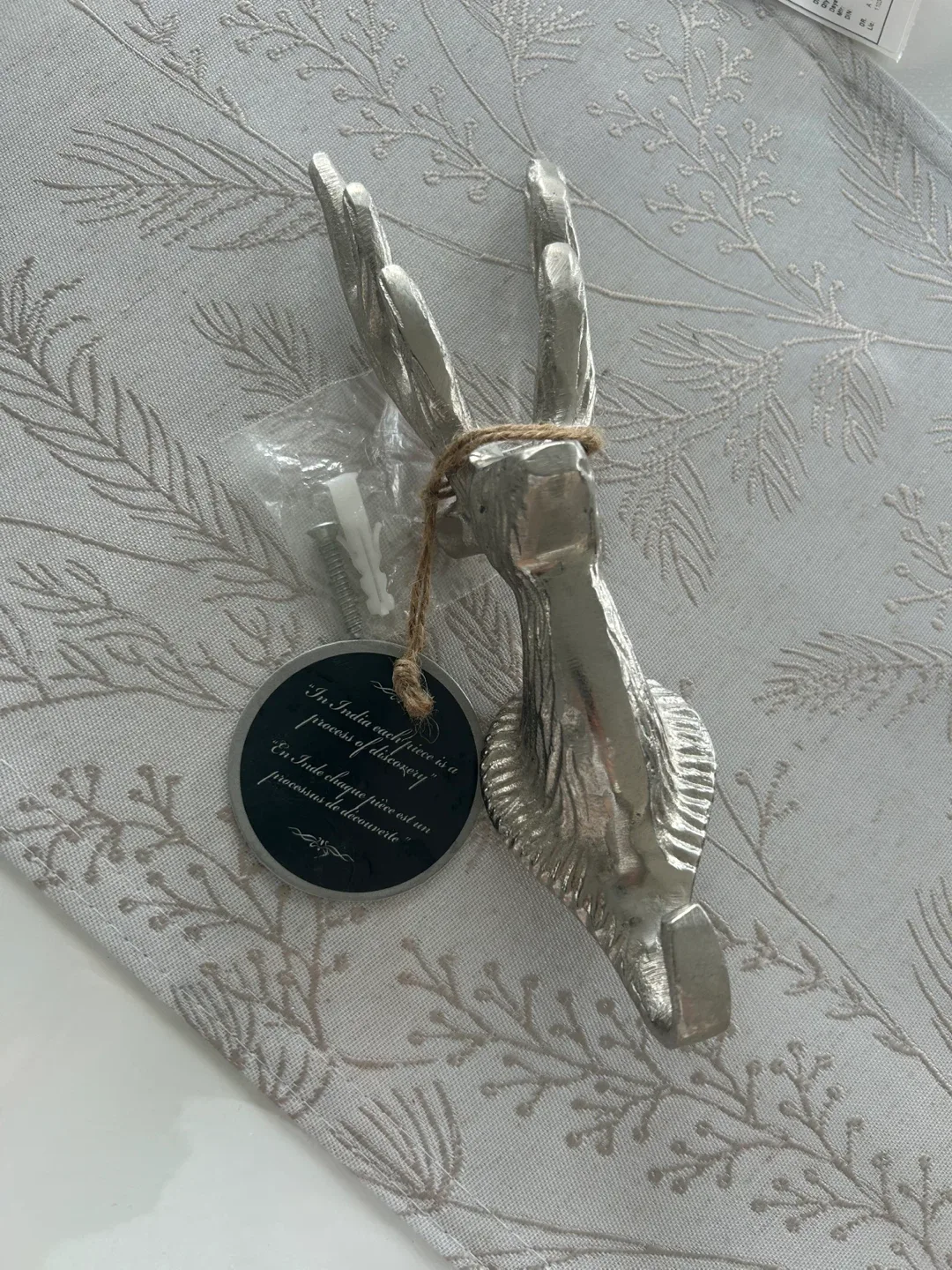 Silver Reindeer Wall Hook image indicator(2)