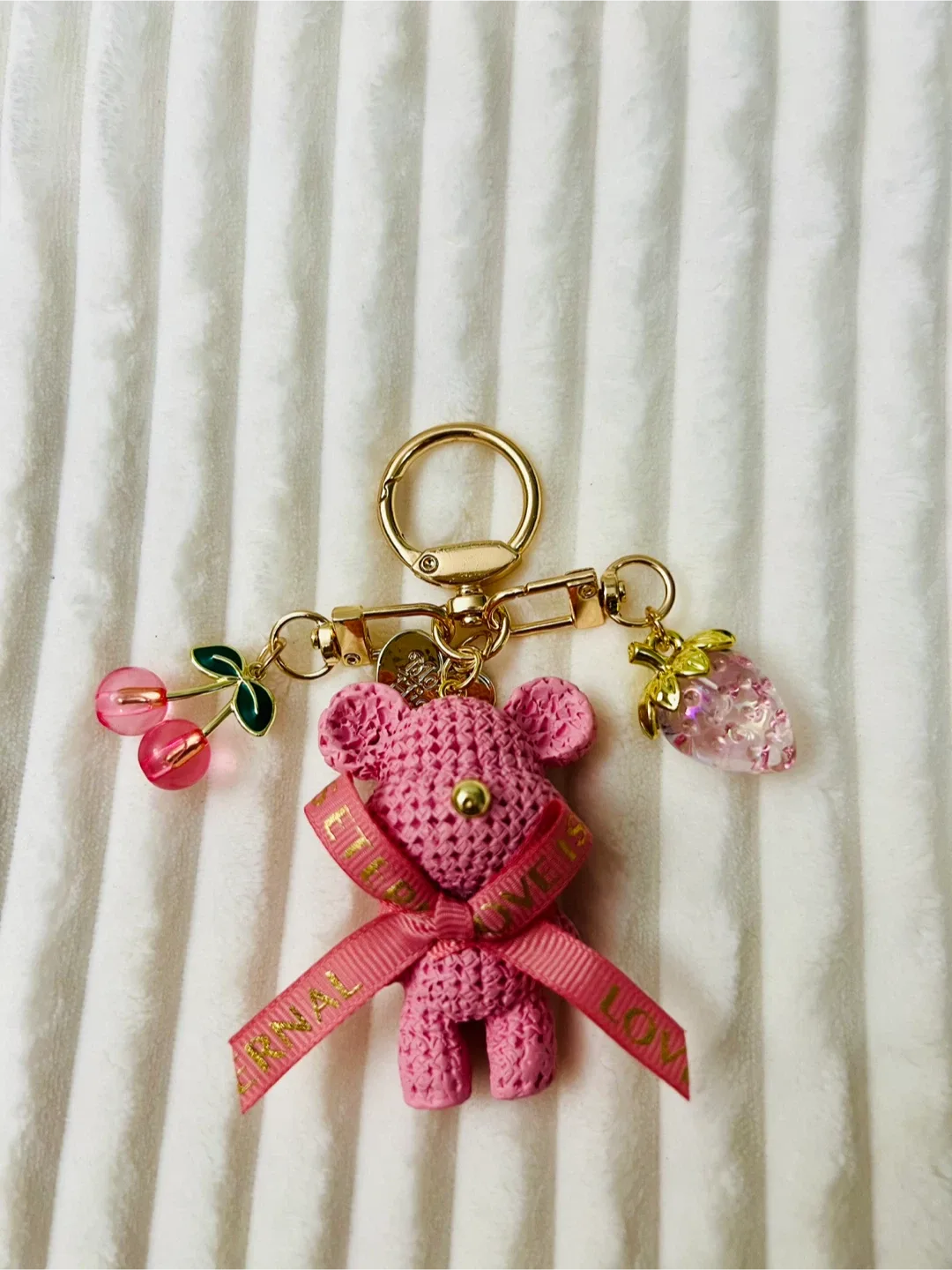 Cute Bear & Cherry Keychain image indicator(6)