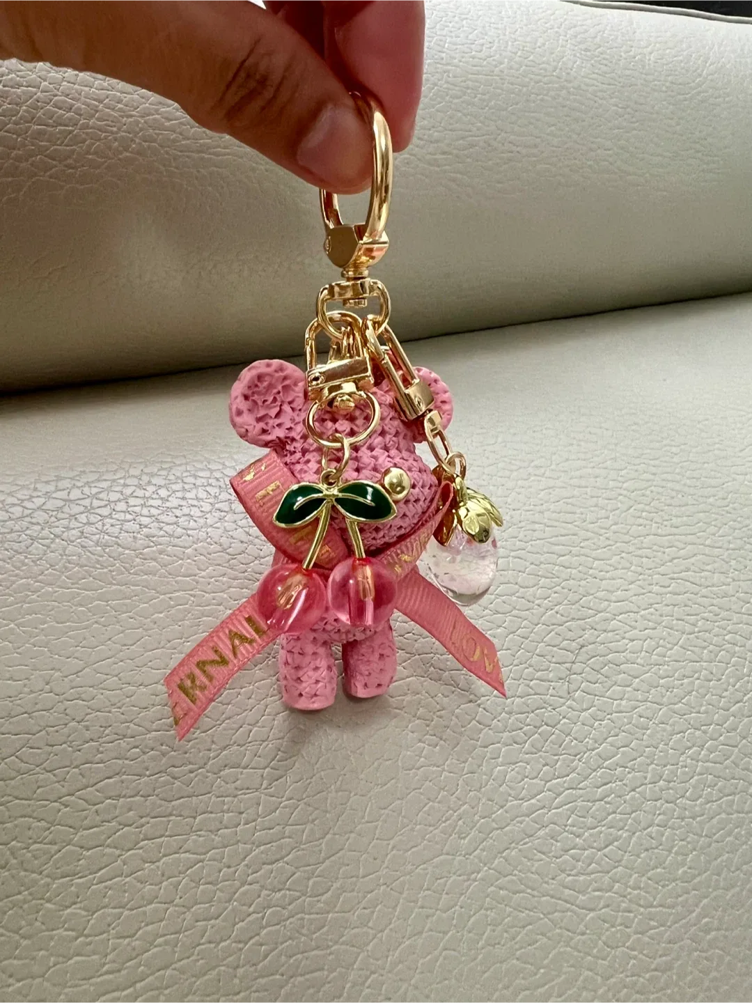 Cute Bear & Cherry Keychain image indicator(7)