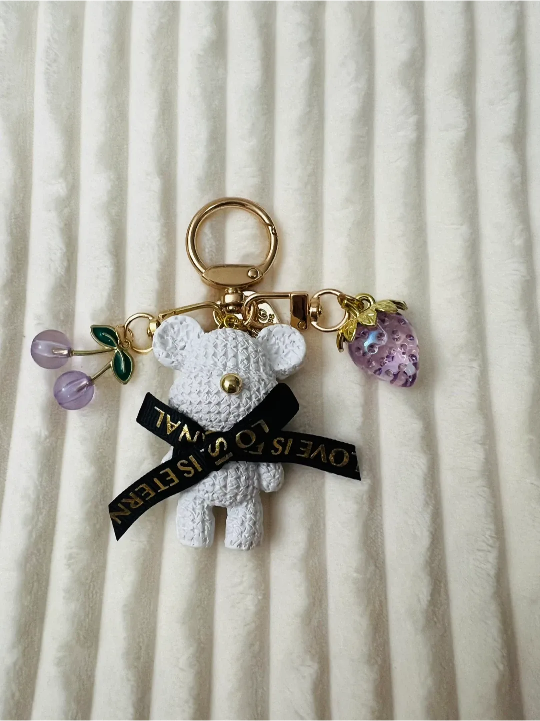 Cute Bear & Cherry Keychain image indicator(8)