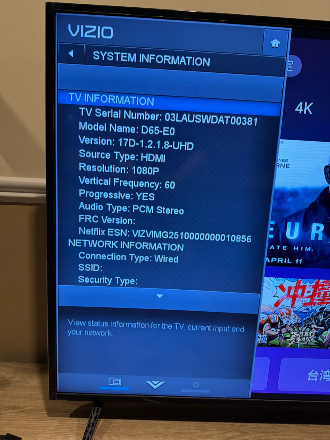Vizio D65-E0 65" 1080P TV - photo 4