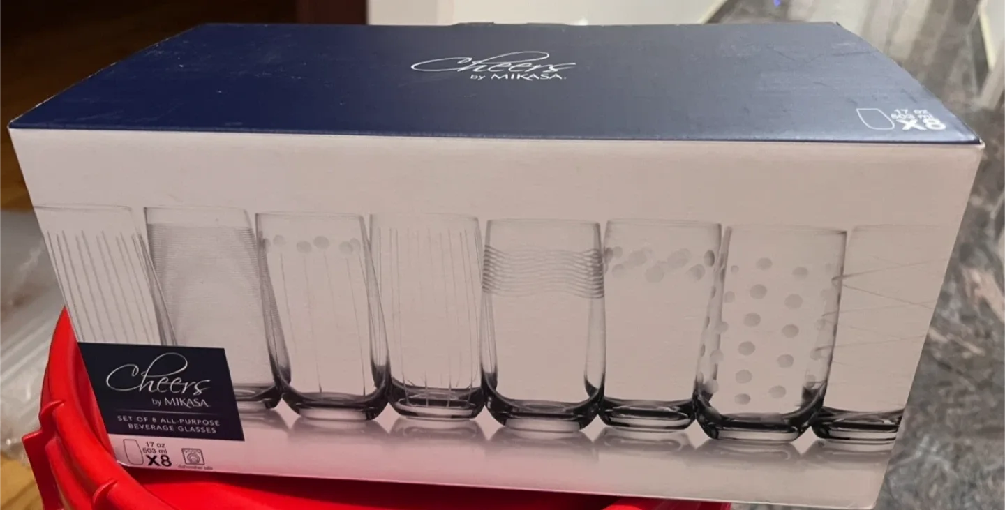 Mikasa Cheers Beverage Glasses, Set of 8 thumbnail