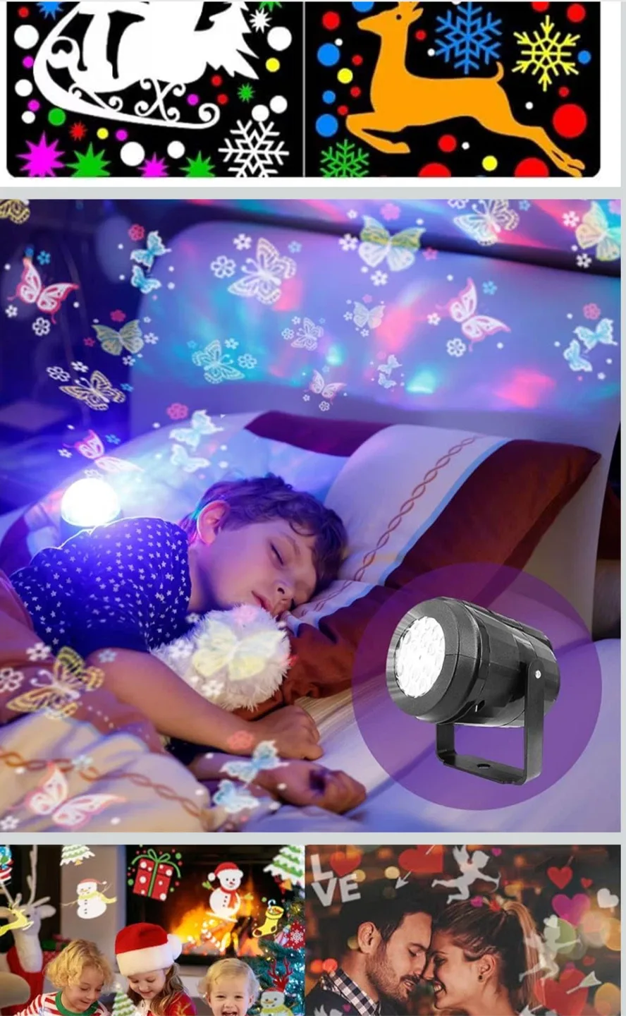 Christmas Projector Light with Slides image indicator(4)