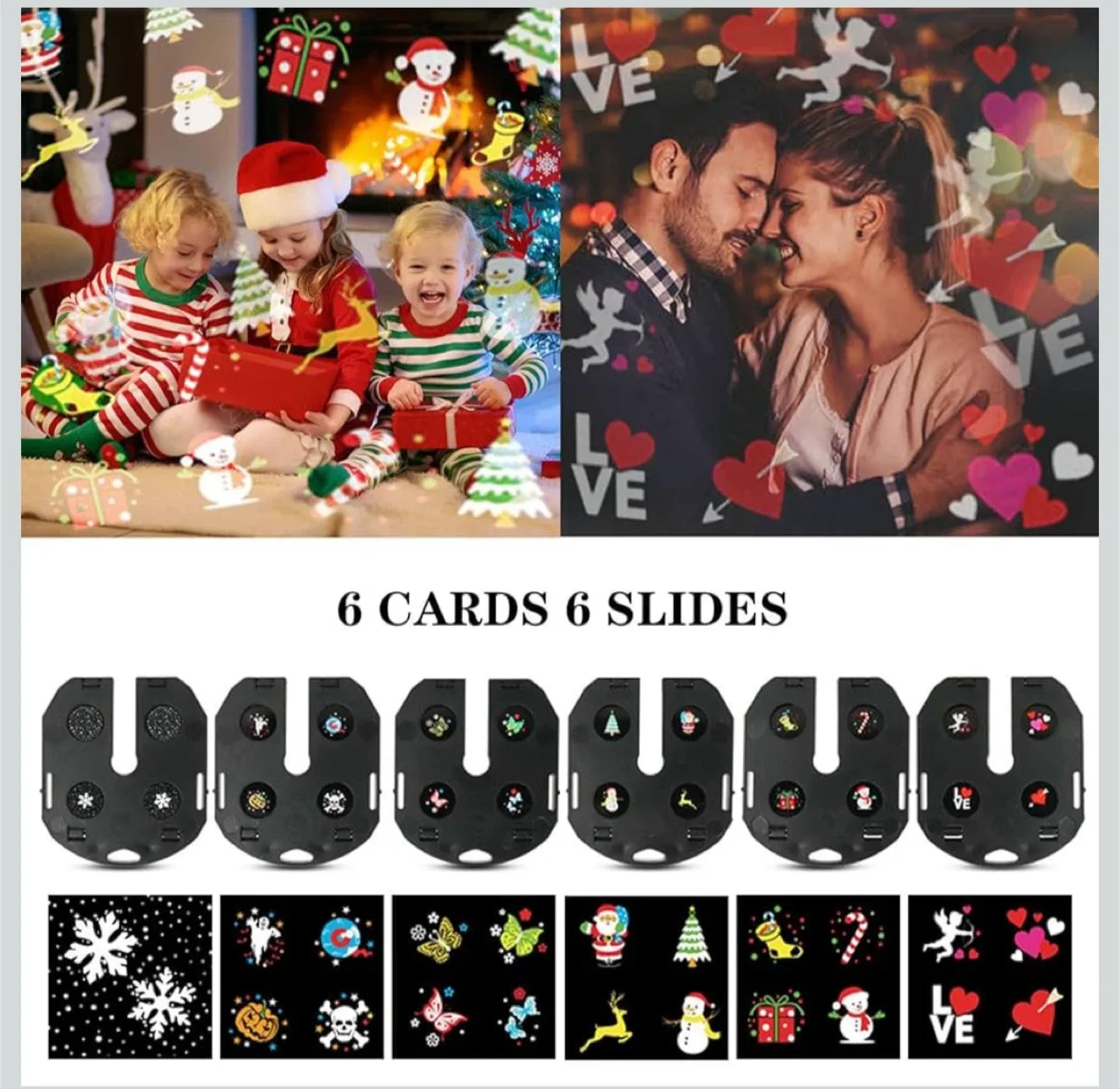 Christmas Projector Light with Slides image indicator(3)