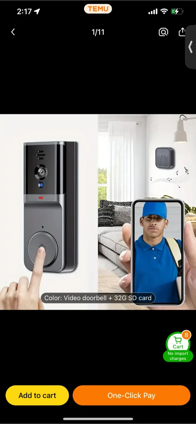 JUCFRDNJ M16 Smart Doorbell thumbnail