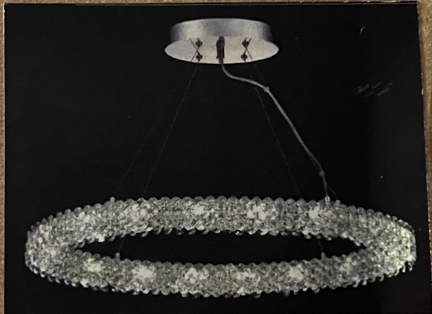 Modern style Crystal Ring Chandelier bigger size thumbnail