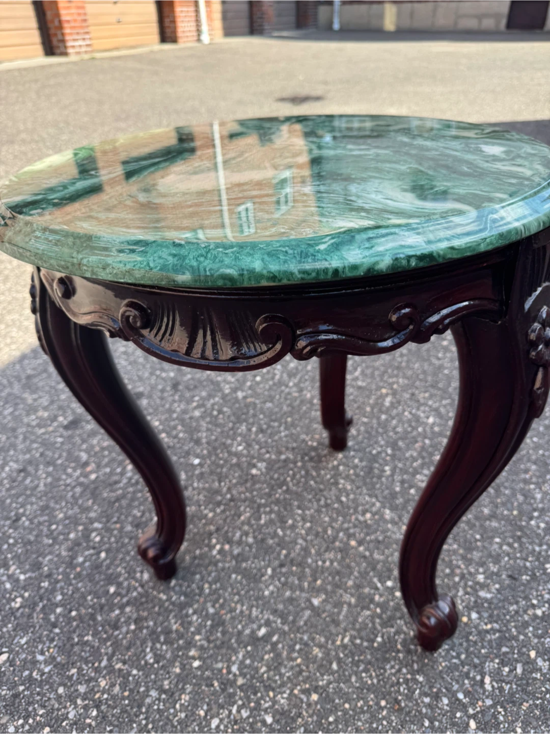 Round Marble Top Accent Table - photo 3