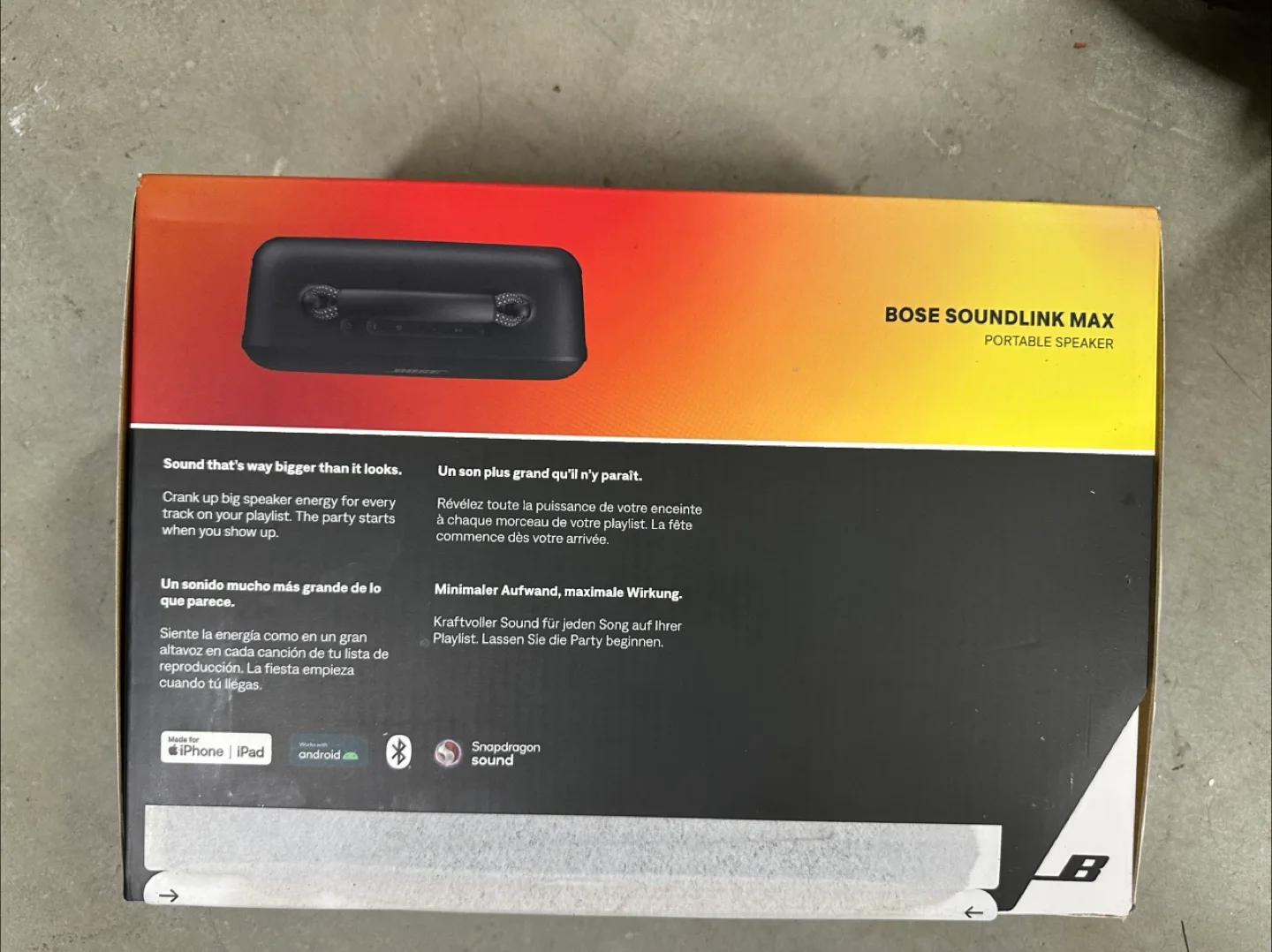 Bose SoundLink Max Portable Speaker - New in Box! image indicator(2)