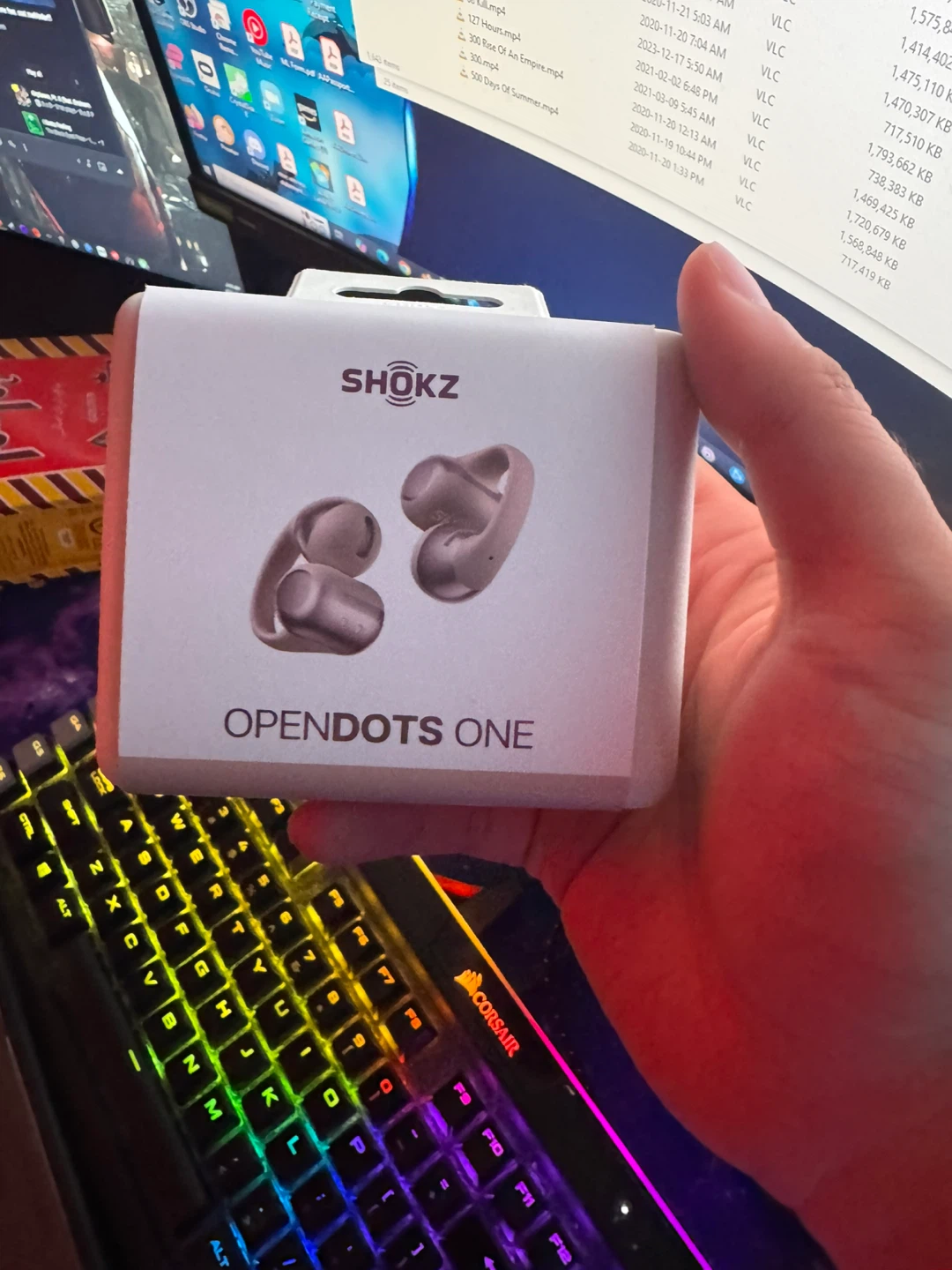 Shokz OpenDots One Open-Ear True Wireless Earbuds - Pink