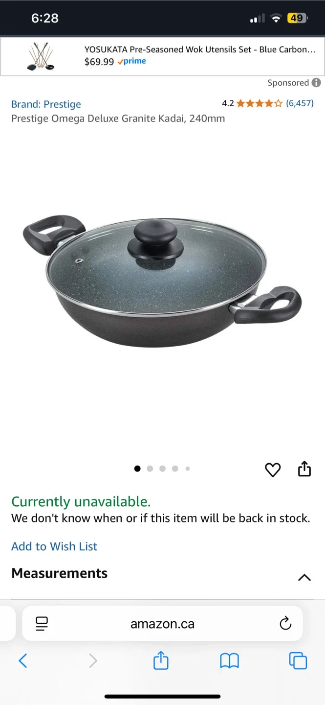 Prestige Omega Deluxe Wok 3.5 Litres image indicator(4)