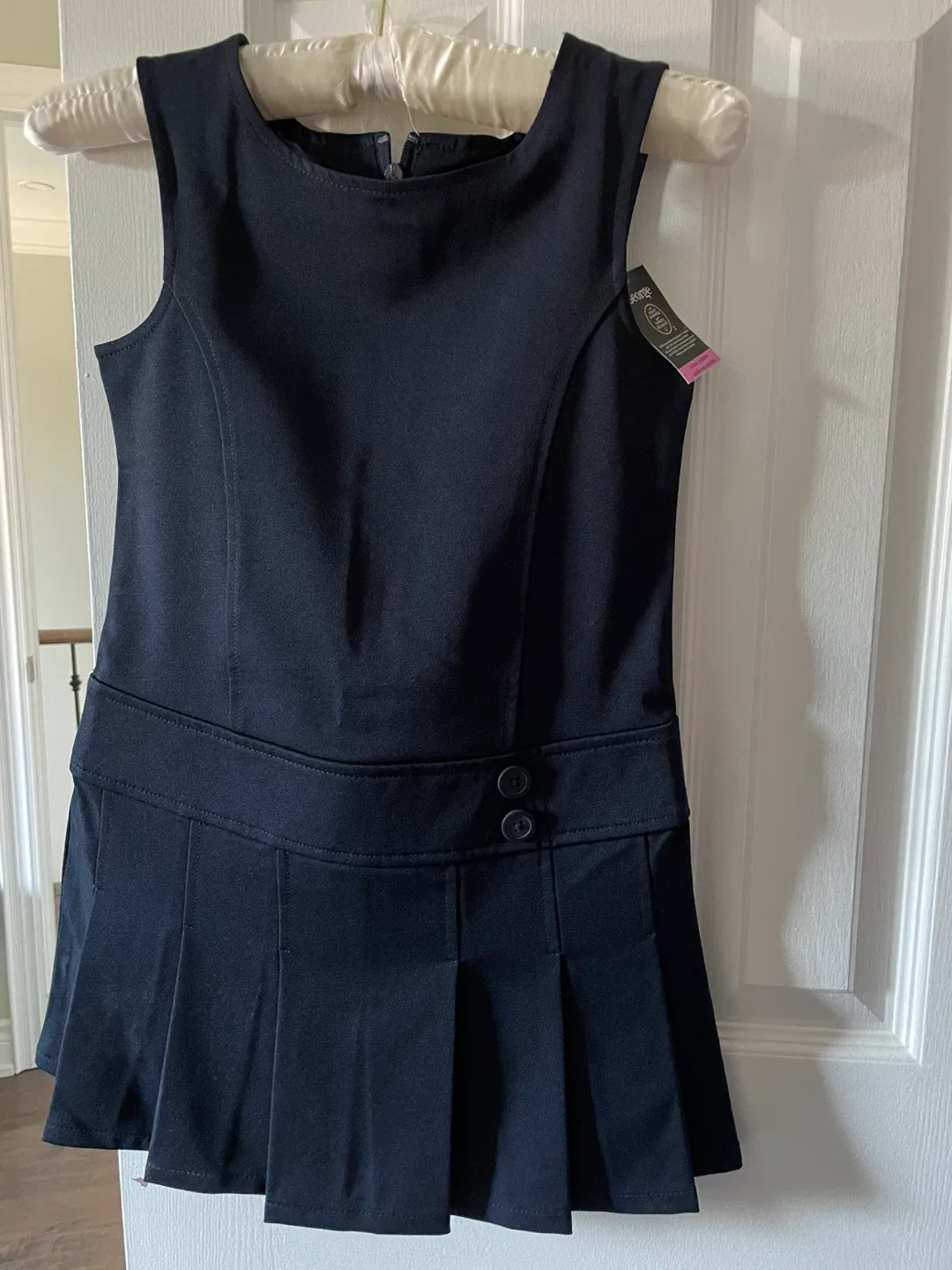 BNWT George Girls' Navy Blue School Jumper - Size 7 thumbnail