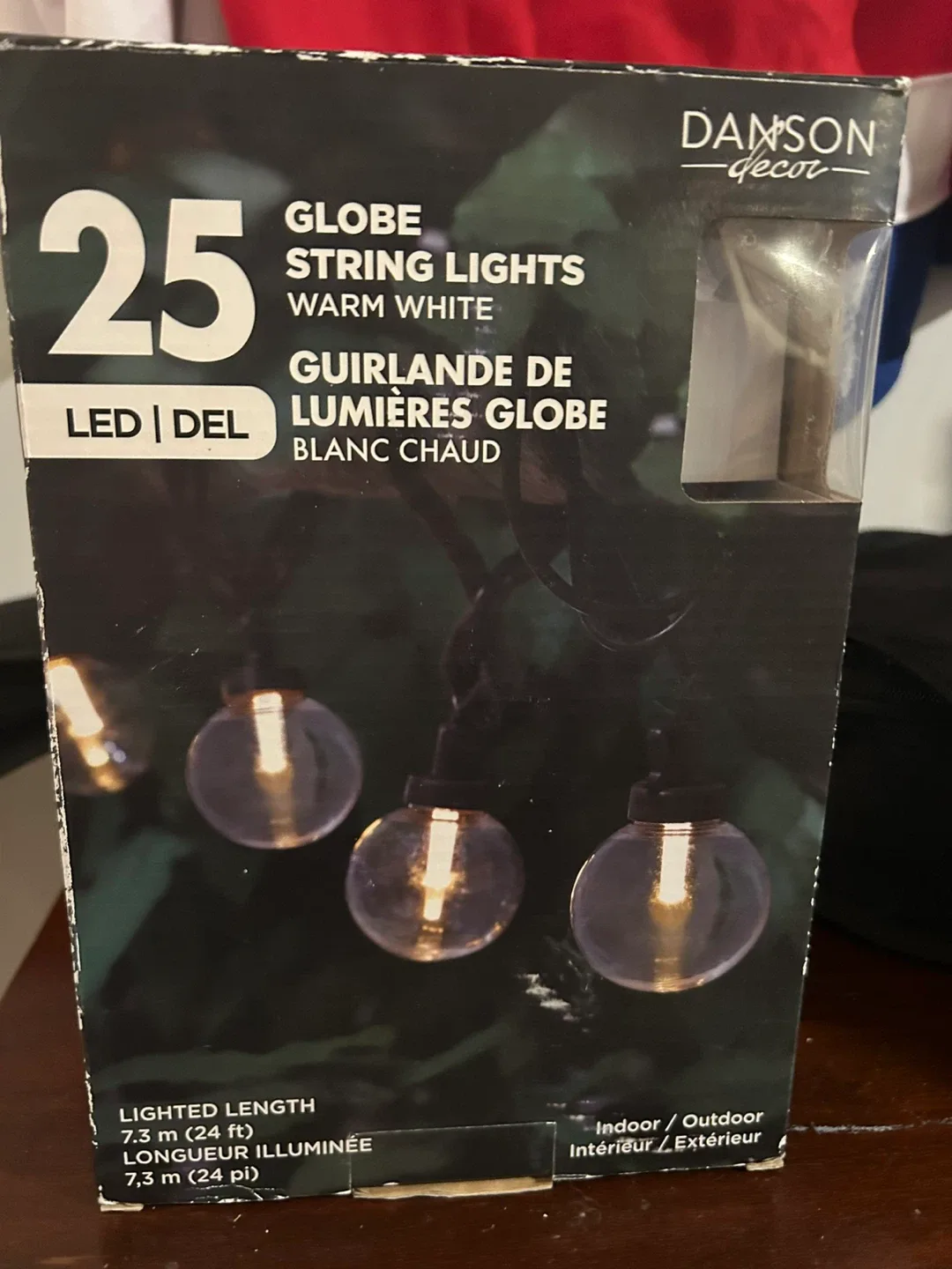 Danson Decor 25 Globe String Lights - Warm White thumbnail