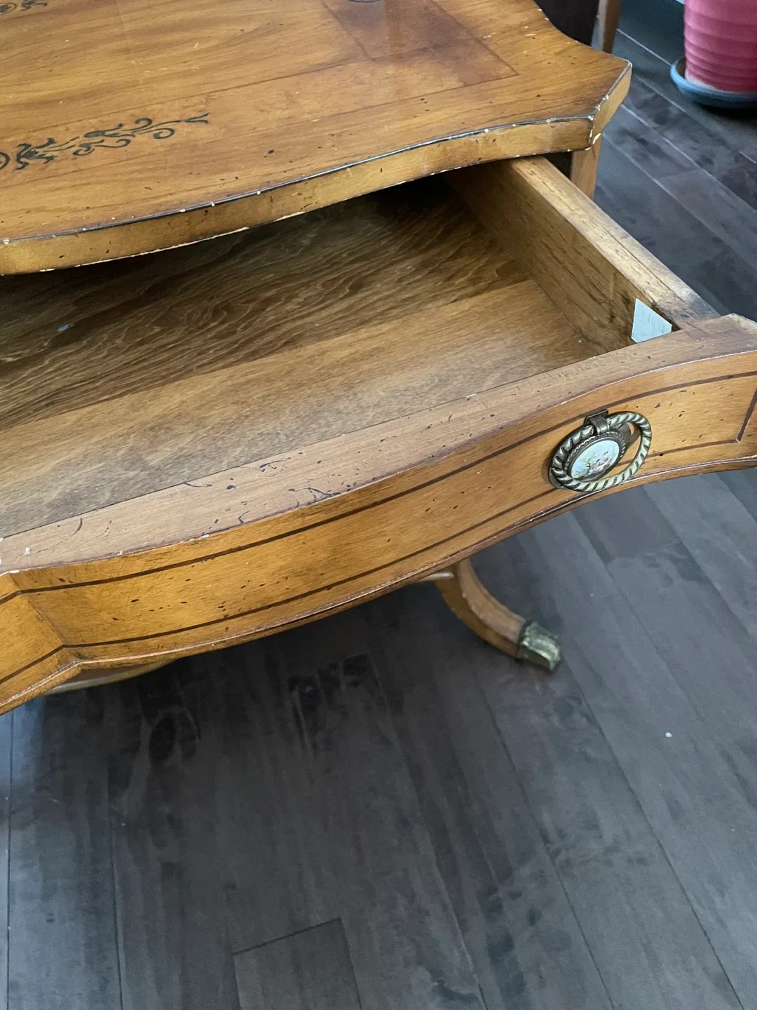 Antique Vintage Wooden Console Side Table image indicator(2)