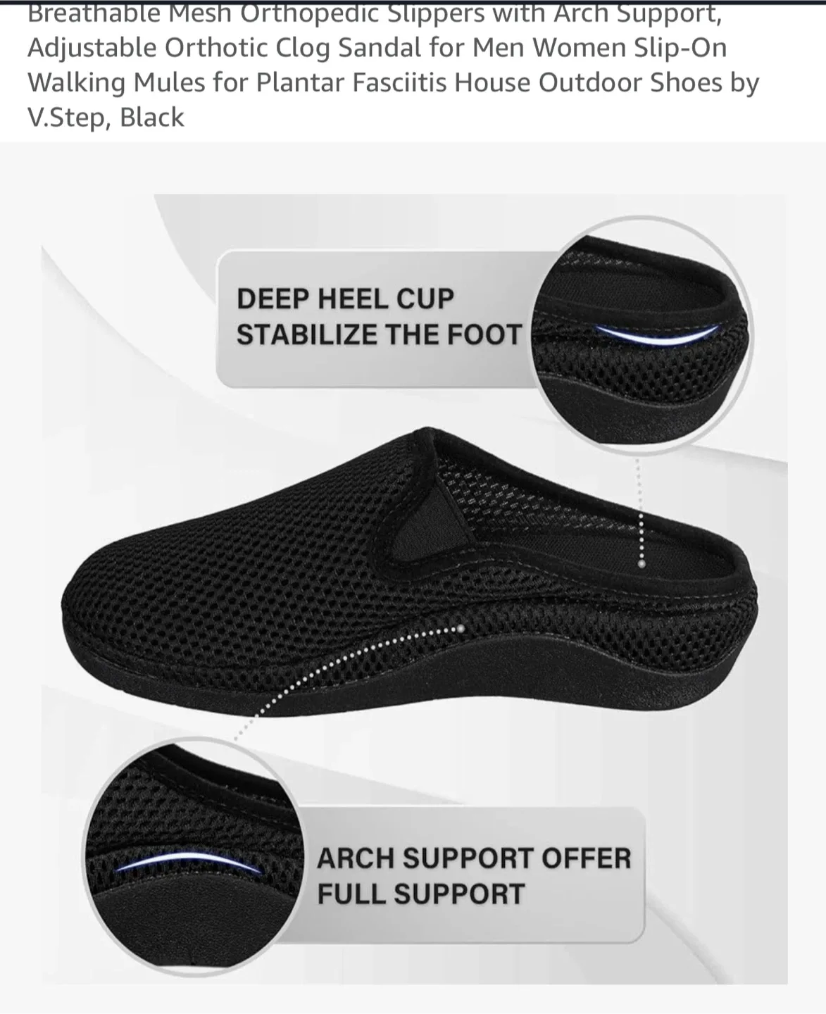 New Breathable Mesh Orthopedic Slippers with Arch Support image indicator(6)