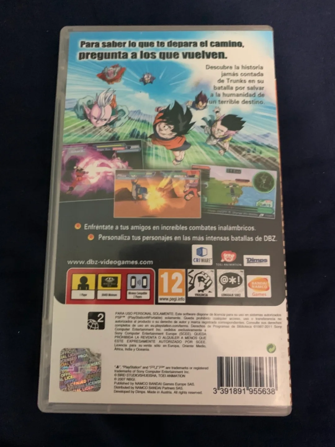 Dragon Ball Z Shin Budokai 2 PSP PAL CIB image indicator(2)
