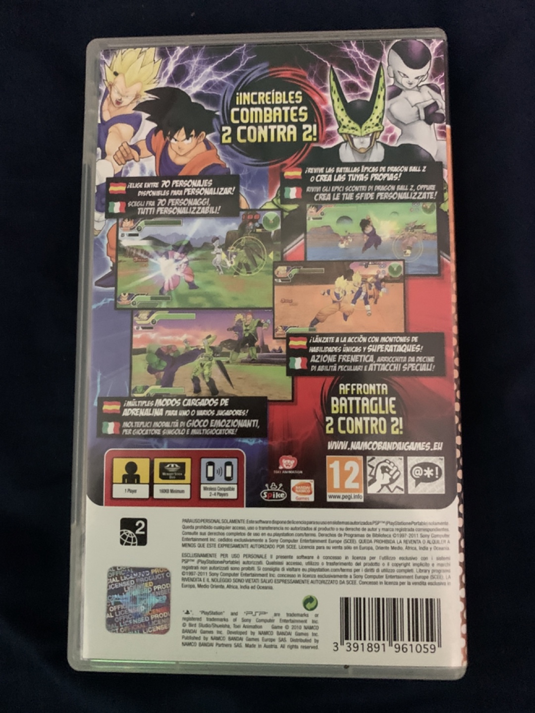 Dragon Ball Z: Tenkaichi Tag Team - PSP PAL - photo 2