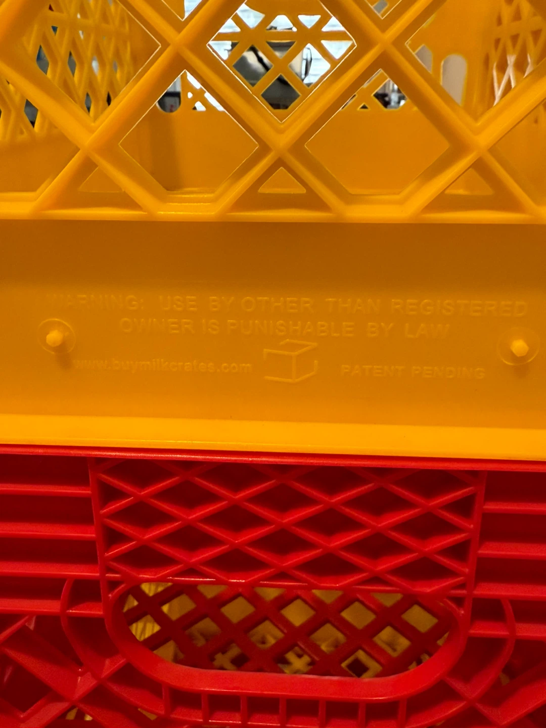 Heavy Duty Milk Crates - Yellow, Red, Blue - photo 5