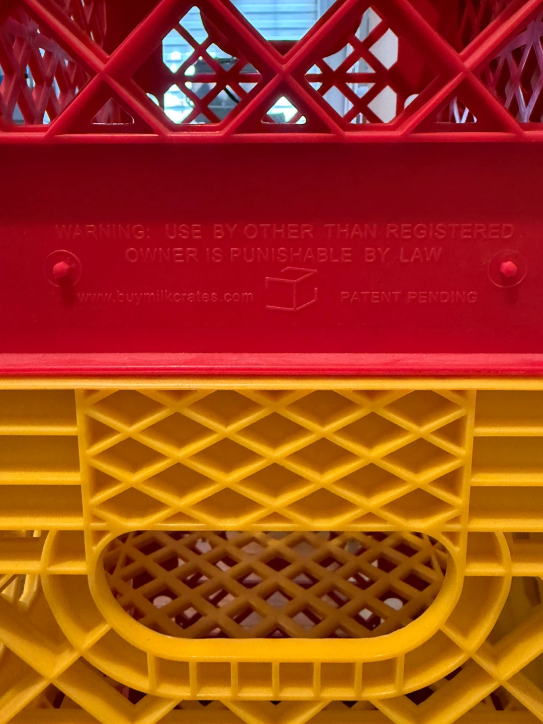 Heavy Duty Milk Crates - Yellow, Red, Blue - photo 4