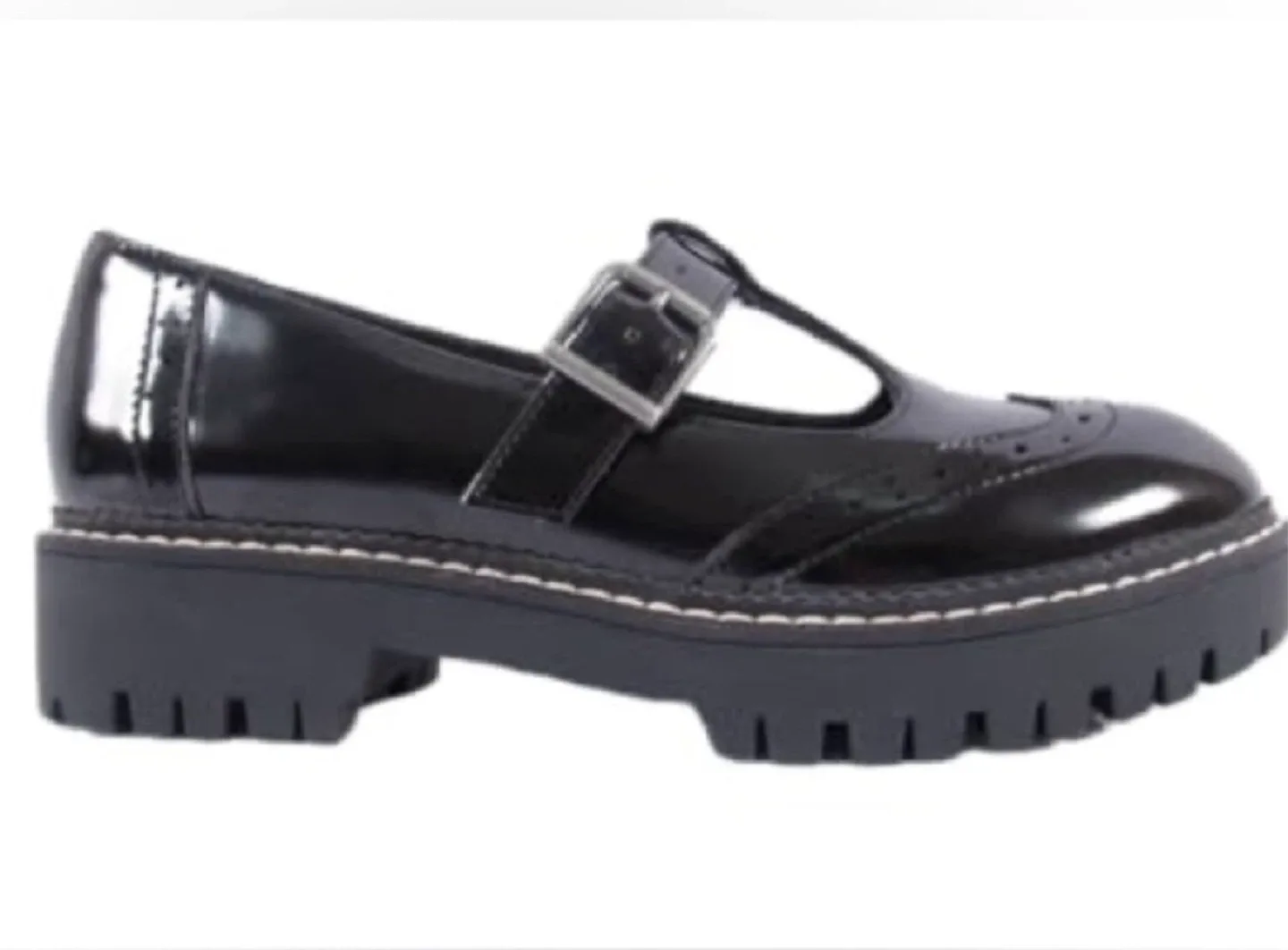 🥕Jellypop Black Patent Platform Mary Janes - Size 7 thumbnail