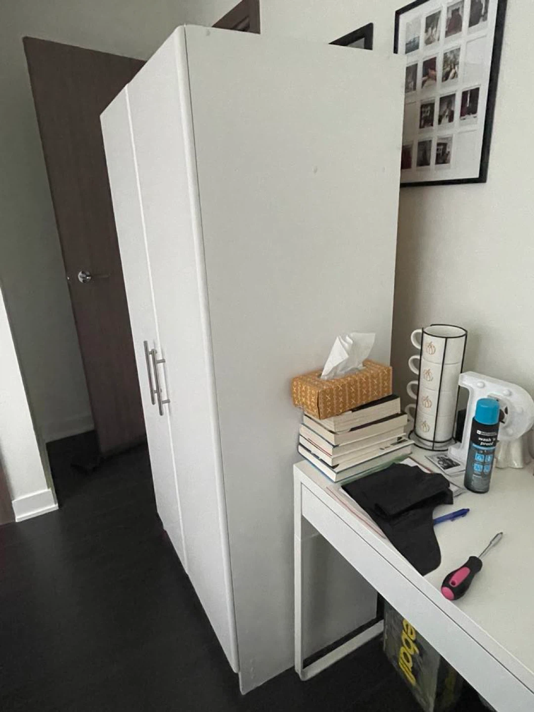 65" Wardrobe Cabinet - White - photo 5