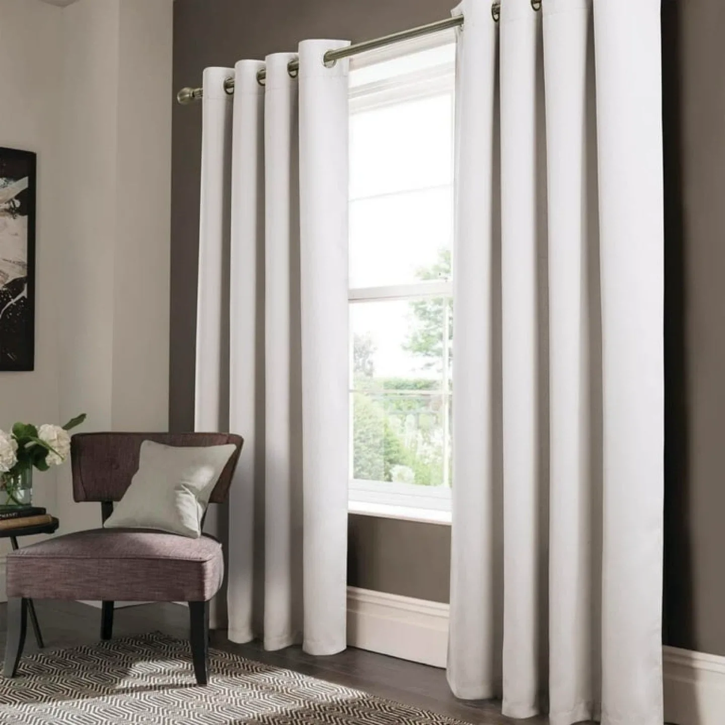 Brand new room darkening Curtain L84x52W thumbnail