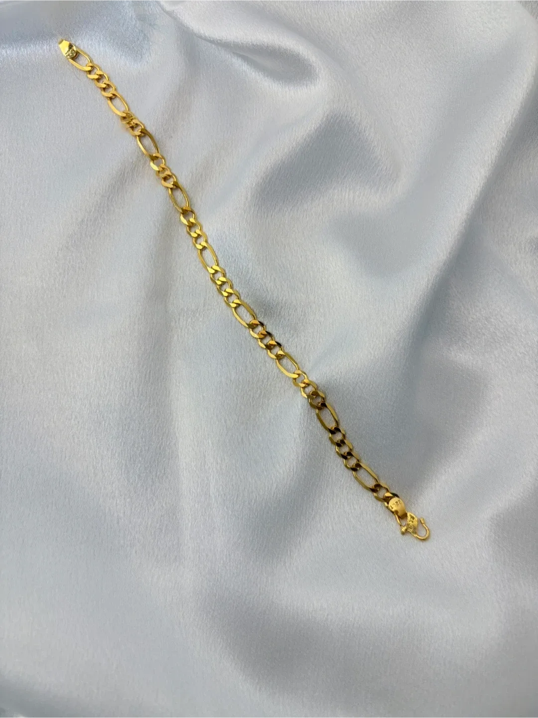 22K Gold Bracelet for Men’s ( Figaro style bracelet ) thumbnail