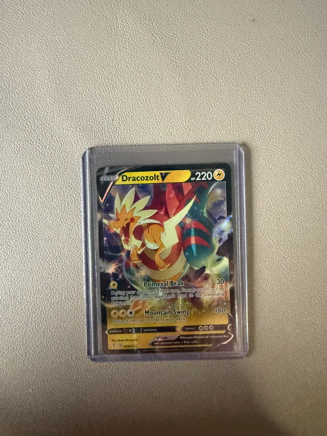 Dracozolt V Pokemon Card thumbnail