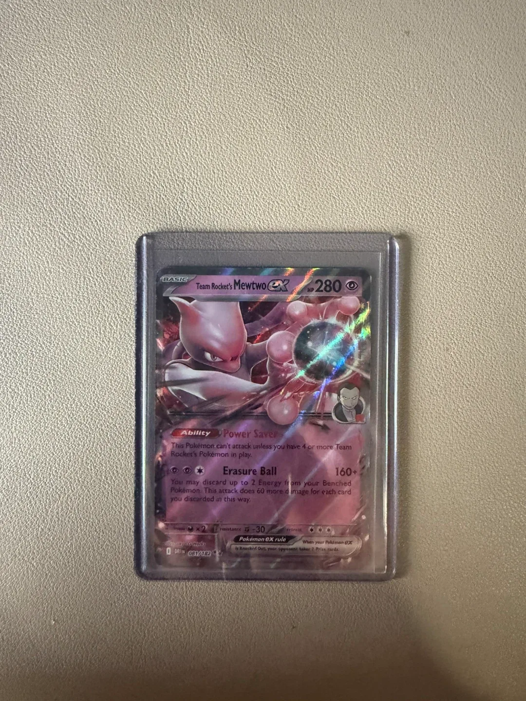 Team Rocket's Mewtwo GX Pokemon Card thumbnail