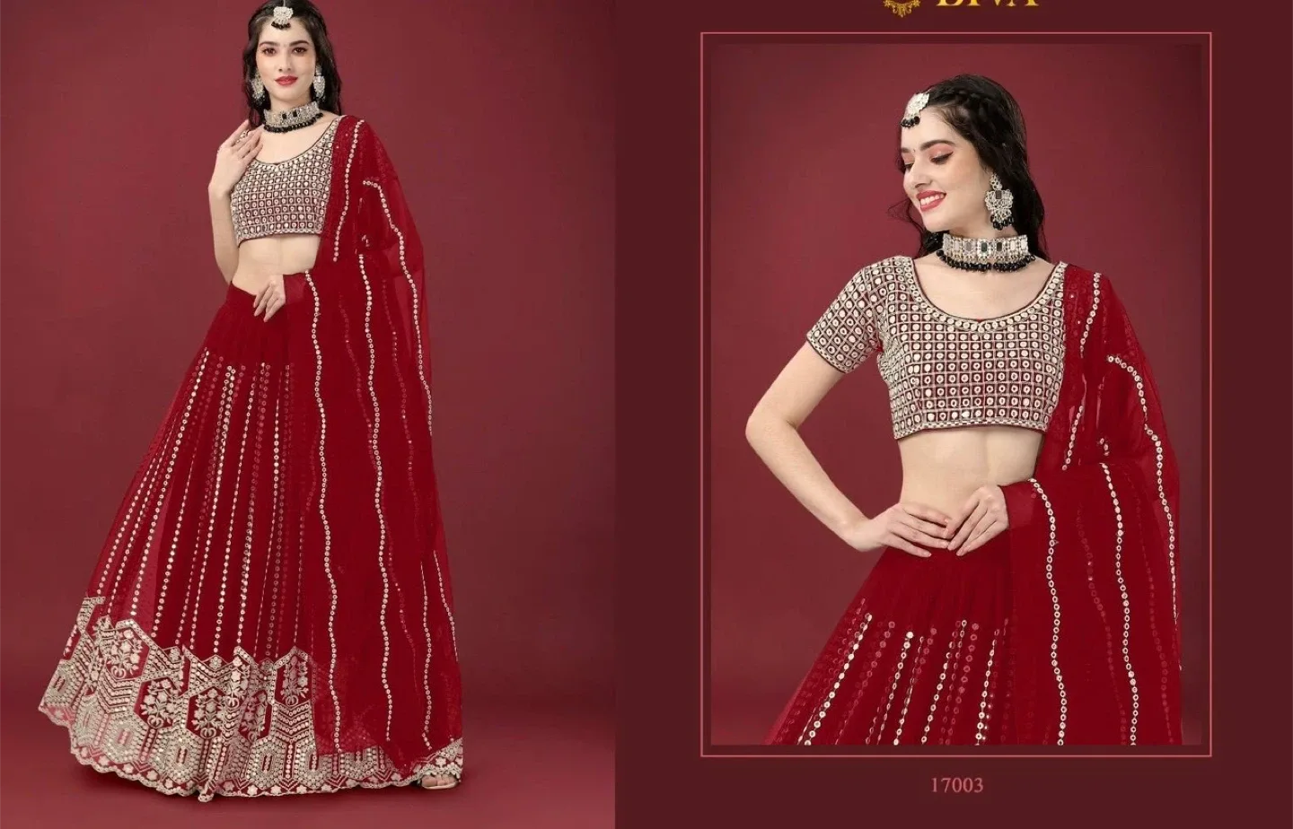 Embroidered Lehenga Choli Set from $70 to $129 image indicator(10)