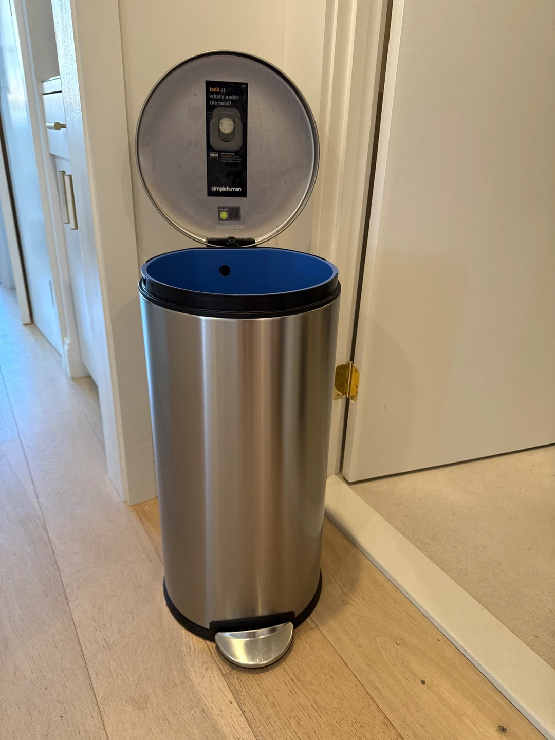 simplehuman Stainless Steel Trash Can - photo 2