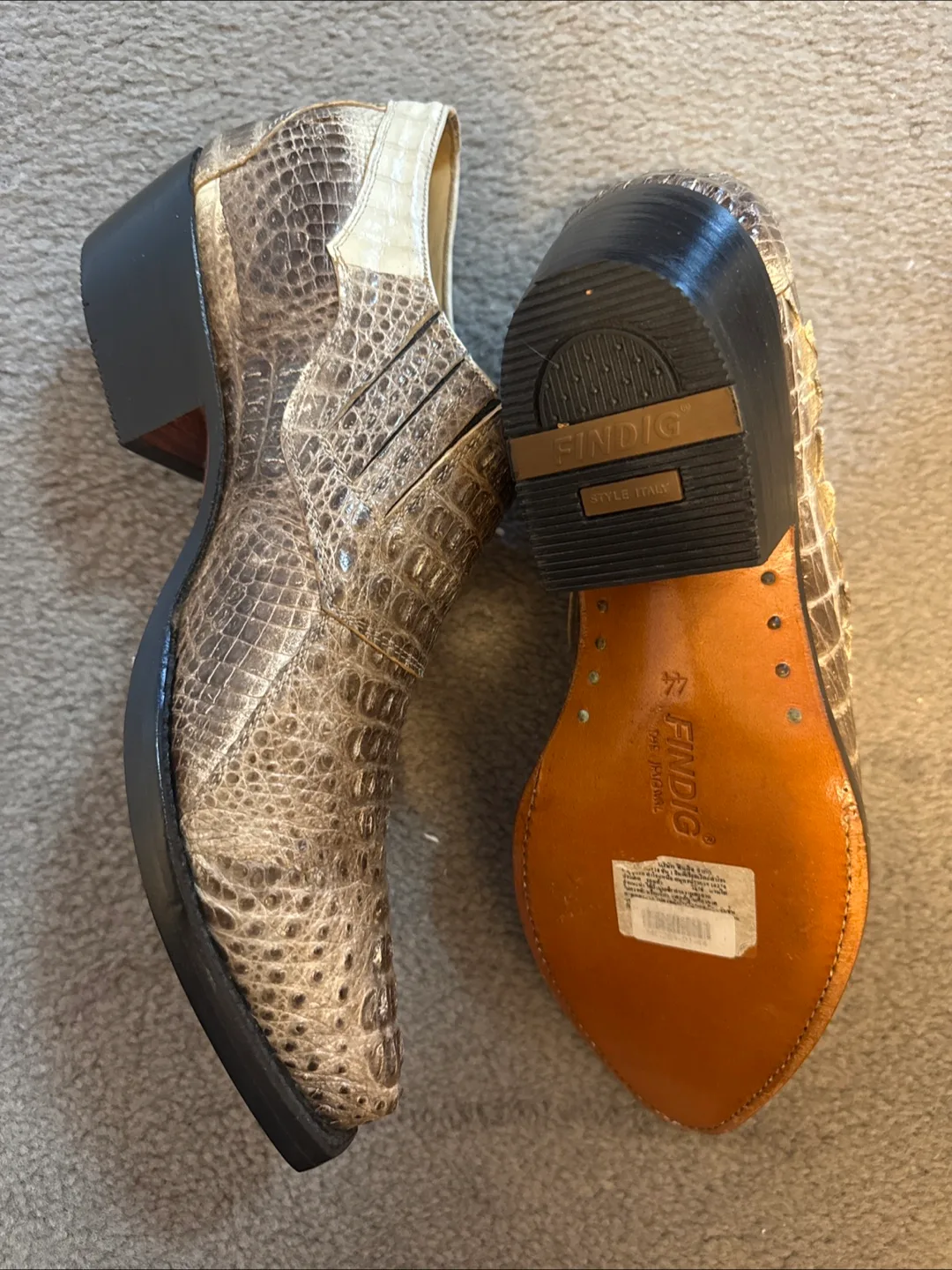 Alligator Ankle Boots, Size 9/9.5 image indicator(2)