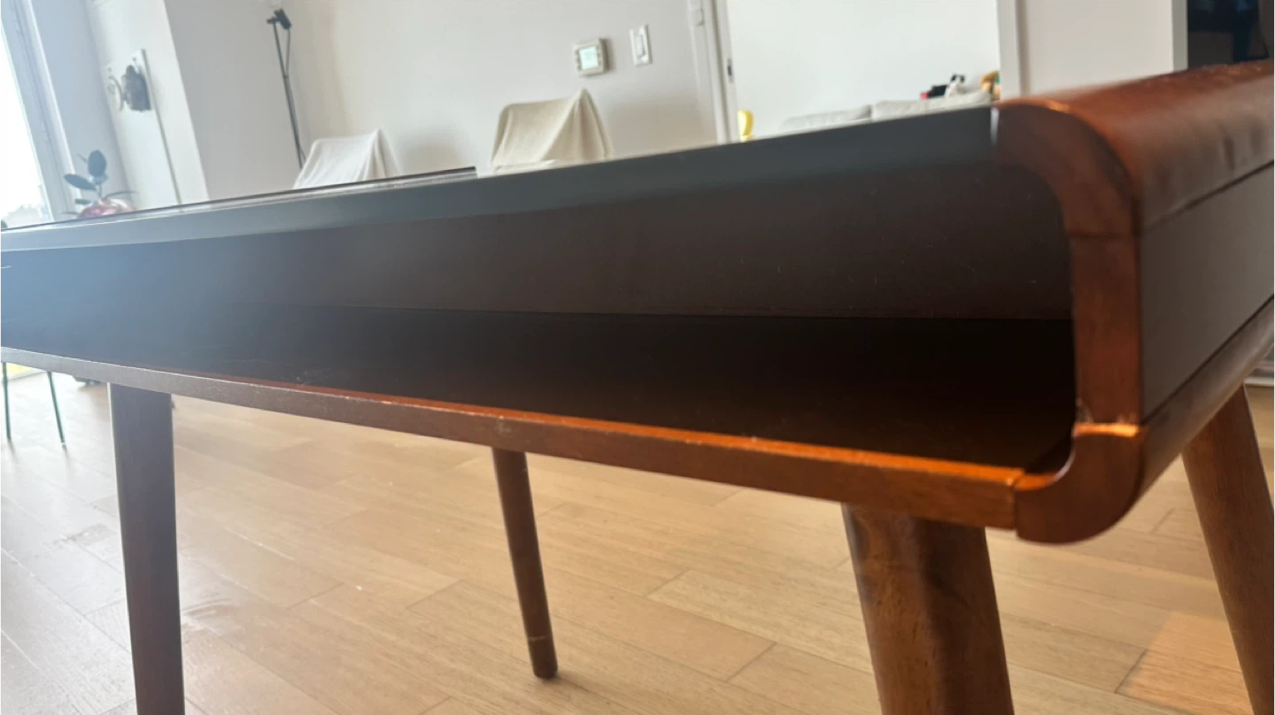 FREE - Dark Green & Wood Desk - photo 3