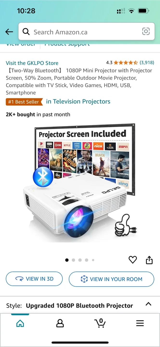 ABOX Wireless LCD Projector GC357 thumbnail