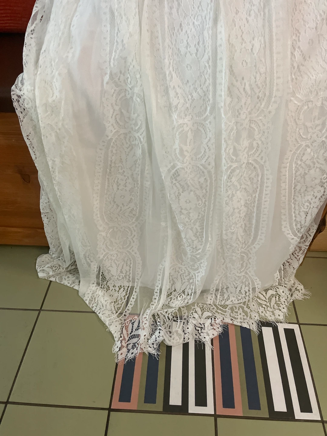 White Lace Dress, woman XXL - photo 5