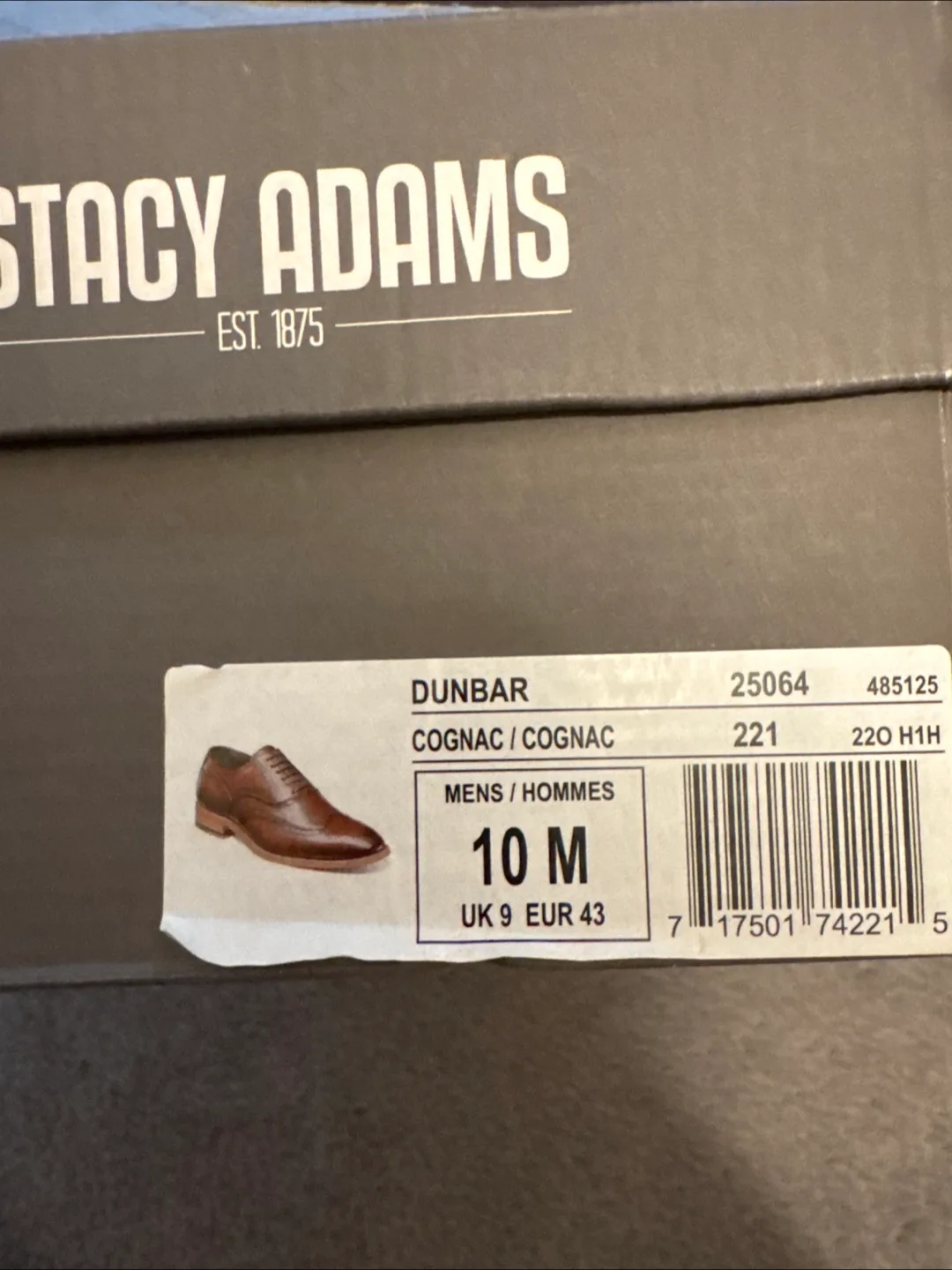 Stacy Adams Dunbar Cognac Dress Shoes - Size 10M image indicator(3)