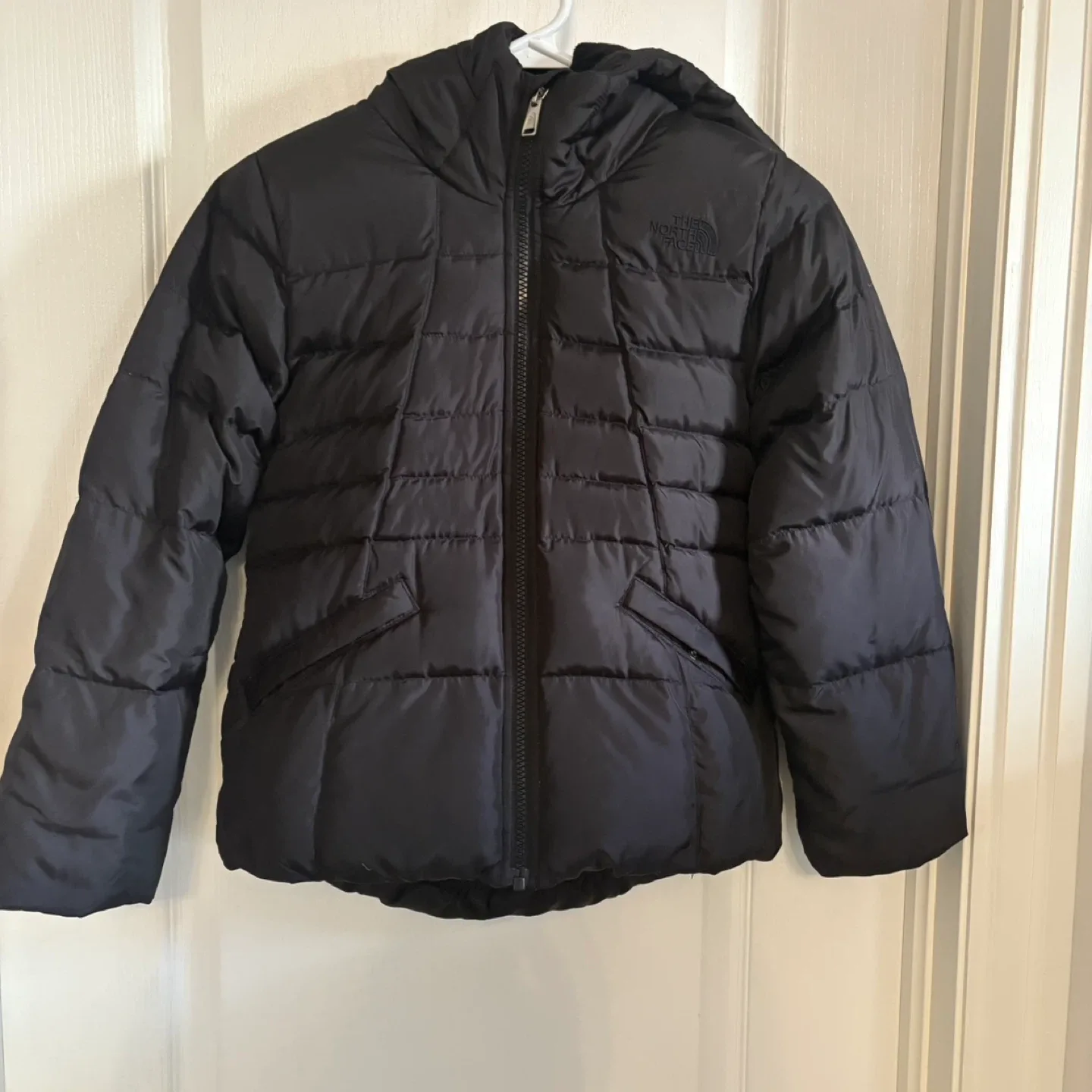 Girls The North Face Black Down Puffer  Jacket thumbnail