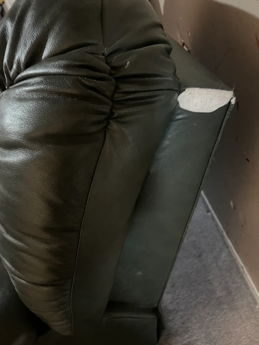 Green Leather Reclining Sofa image indicator(3)