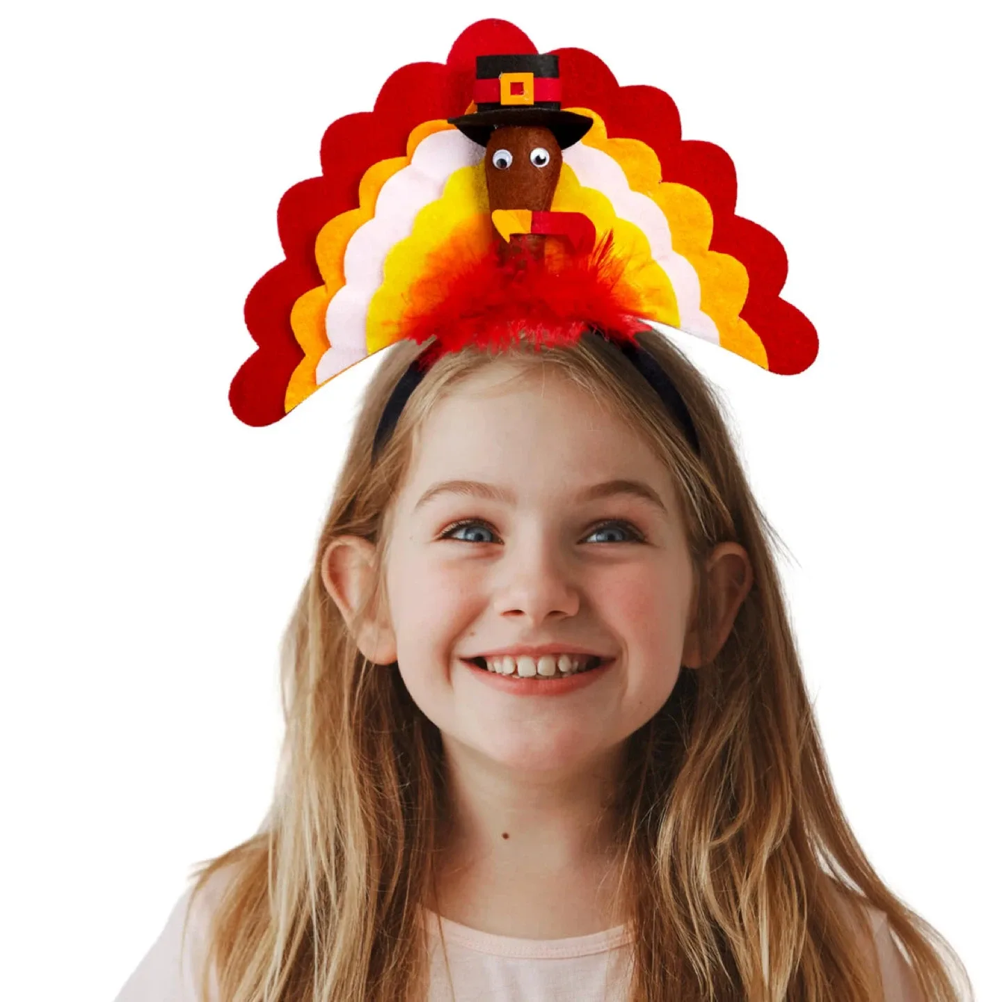 New cotiny 6 pieces thanks giving turkey hairbands thumbnail
