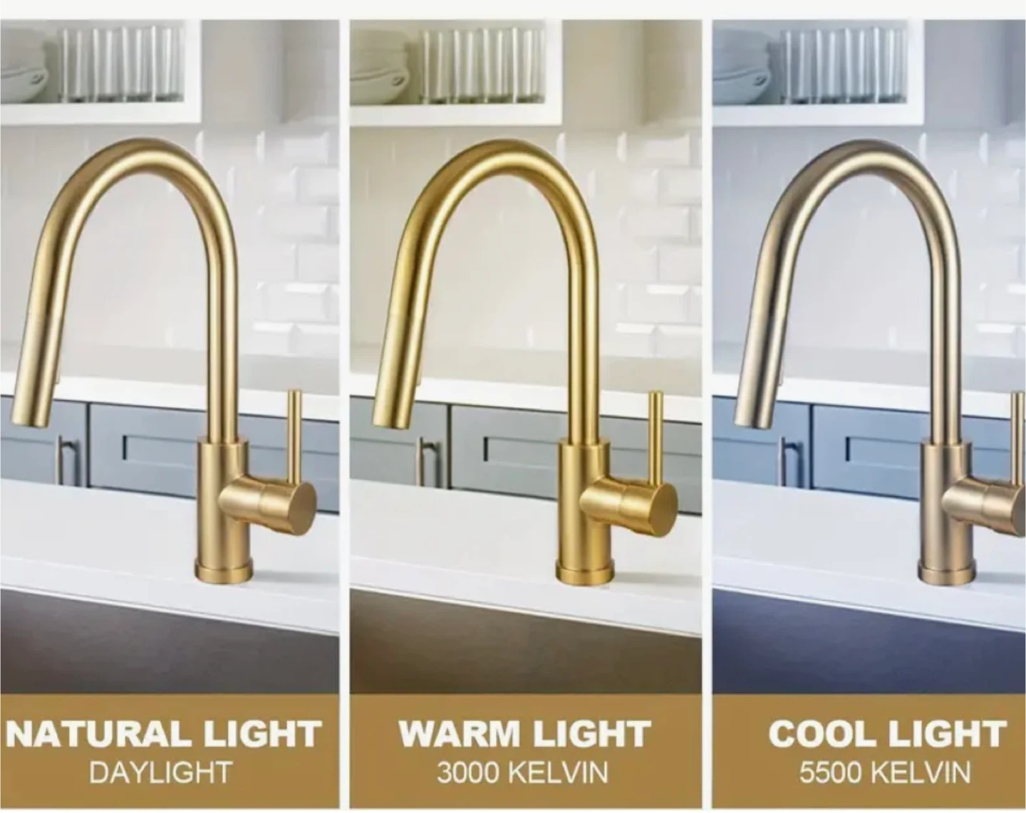 Gold Kitchen Faucet with Pull Down Sprayer - photo 4