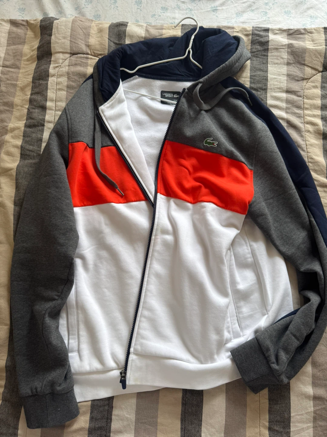 Lacoste Sport Colorblock Zip-Up Hoodie