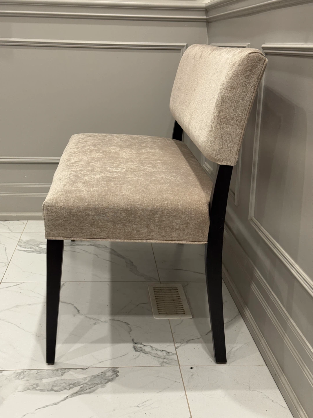 Upholstered Dining Bench with Black-Brown Legs - photo 3